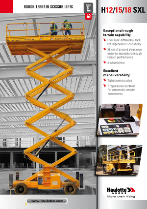 Kolové nůžkové plošiny Haulotte H18 SXL