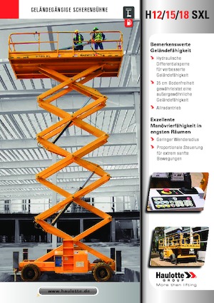 Kolové nůžkové plošiny Haulotte H18 SXL