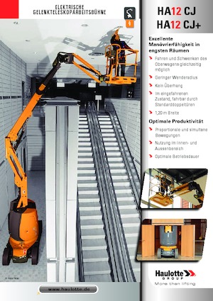 Kolové kloubové pracovní plošiny Haulotte HA12 CJ