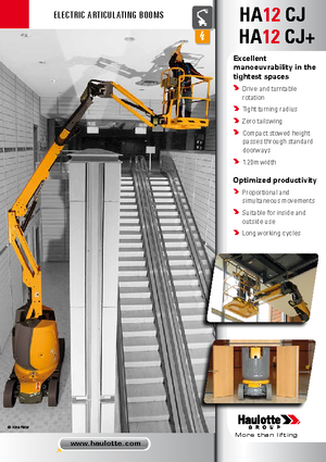 Kolové kloubové pracovní plošiny Haulotte HA12 CJ