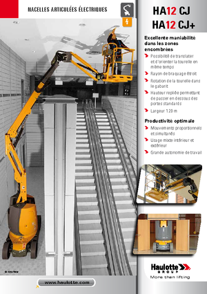 Kolové kloubové pracovní plošiny Haulotte HA12 CJ