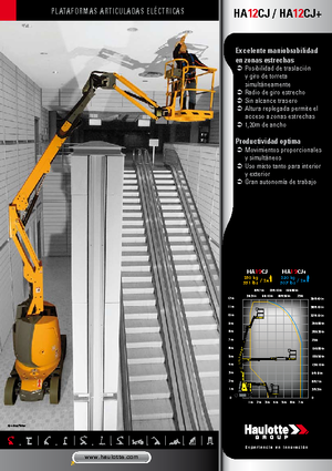 Kolové kloubové pracovní plošiny Haulotte HA12 CJ