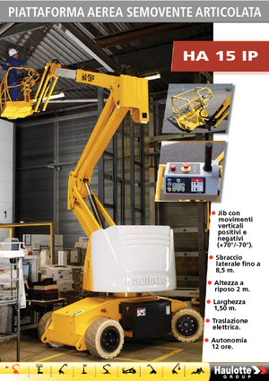 Kolové kloubové pracovní plošiny Haulotte HA15 IP