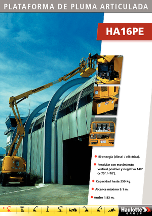 Kolové kloubové pracovní plošiny Haulotte HA 16 PE