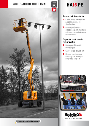 Kolové kloubové pracovní plošiny Haulotte HA 16 PE