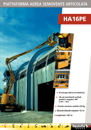 Kolové kloubové pracovní plošiny Haulotte HA 16 PE