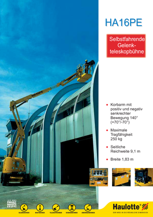 Kolové kloubové pracovní plošiny Haulotte HA 16 PE