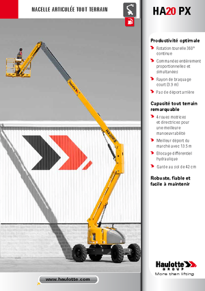 Kolové kloubové pracovní plošiny Haulotte HA 20 PX