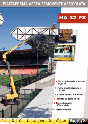 Kolové kloubové pracovní plošiny Haulotte HA 32 PX