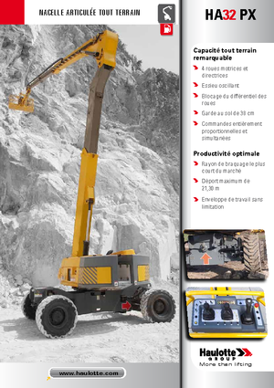 Kolové kloubové pracovní plošiny Haulotte HA 32 PX
