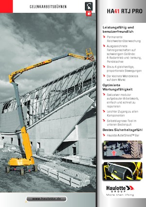 Kolové kloubové pracovní plošiny Haulotte HA41 RTJ PRO