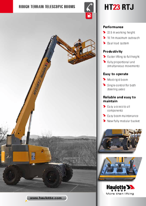 Kolové teleskopické pracovní plošiny Haulotte HT23 RTJ O