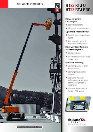Kolové teleskopické pracovní plošiny Haulotte HT23 RTJ PRO