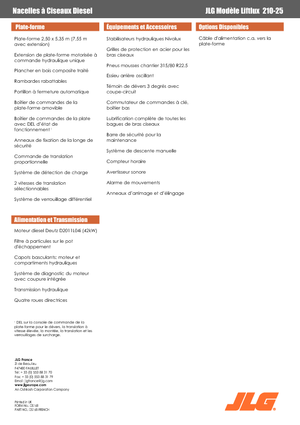 Kolové nůžkové plošiny JLG Liftlux 210-25