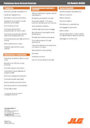 Kolové nůžkové plošiny JLG M4069LE