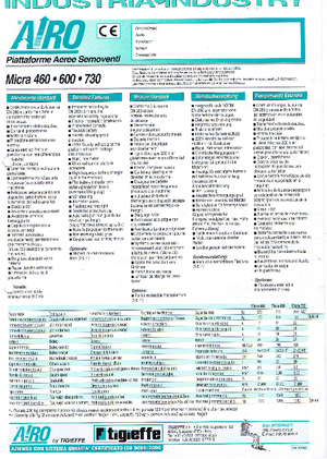 Kolové nůžkové plošiny AIRO Micra 600