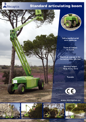 Kolové kloubové pracovní plošiny Mecaplús MTP 12