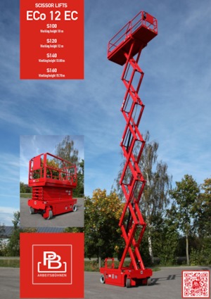 Kolové nůžkové plošiny PB PB S140-12EC