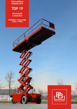 Kolové nůžkové plošiny PB PB S151-19E