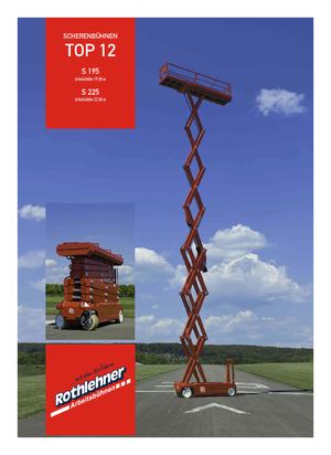 Kolové nůžkové plošiny PB PB S195-12E