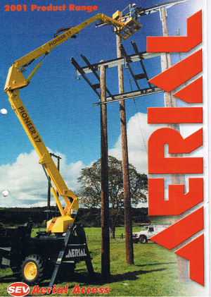 Kolové kloubové pracovní plošiny Aerial Pioneer 17