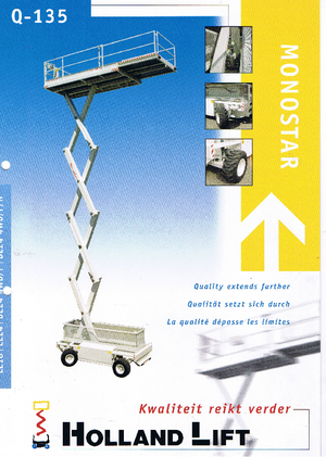 Kolové nůžkové plošiny Holland-Lift Q 135 DL 24 4WD P/N