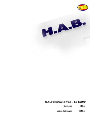 Kolové nůžkové plošiny HAB S 105-16 E 2WD