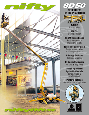 Kolové kloubové pracovní plošiny Niftylift SD 50