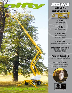 Kolové kloubové pracovní plošiny Niftylift SD 64