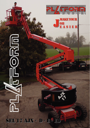 Kolové kloubové pracovní plošiny Basket SEL 17 AJX