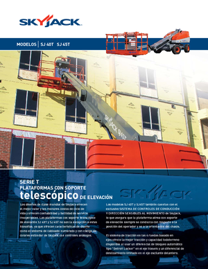 Kolové teleskopické pracovní plošiny Skyjack SJ 45 T