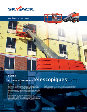 Kolové teleskopické pracovní plošiny Skyjack SJ 45 T