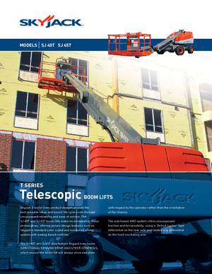 Kolové teleskopické pracovní plošiny Skyjack SJ 45 T