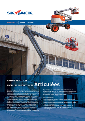Kolové kloubové pracovní plošiny Skyjack SJ 51 AJ