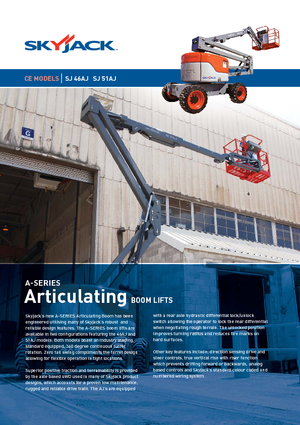 Kolové kloubové pracovní plošiny Skyjack SJ 51 AJ