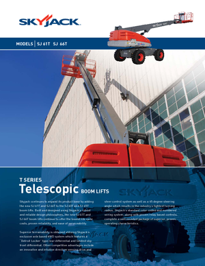 Kolové teleskopické pracovní plošiny Skyjack SJ 66 T