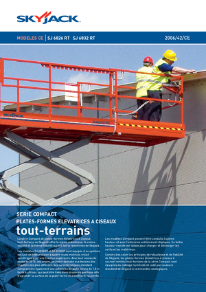 Kolové nůžkové plošiny Skyjack SJ 6832 RT