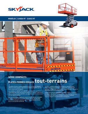 Kolové nůžkové plošiny Skyjack SJ 6832 RT