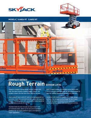 Kolové nůžkové plošiny Skyjack SJ 6832 RT