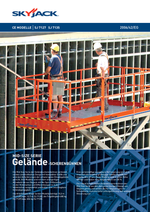 Kolové nůžkové plošiny Skyjack SJ 7127