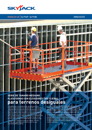 Kolové nůžkové plošiny Skyjack SJ 7127