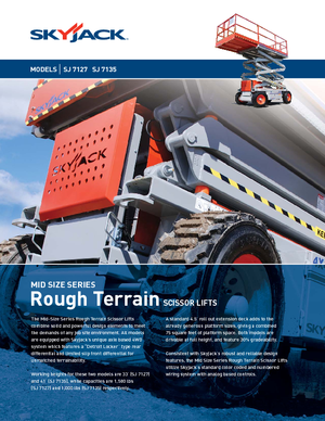 Kolové nůžkové plošiny Skyjack SJ 7127