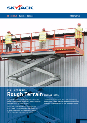 Kolové nůžkové plošiny Skyjack SJ 8841