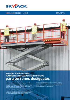 Kolové nůžkové plošiny Skyjack SJ 8841