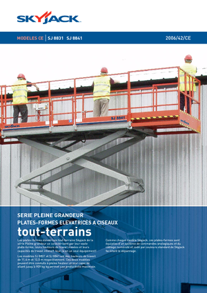 Kolové nůžkové plošiny Skyjack SJ 8841