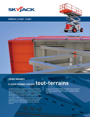 Kolové nůžkové plošiny Skyjack SJ 8841