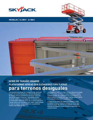 Kolové nůžkové plošiny Skyjack SJ 8841