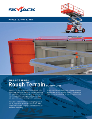 Kolové nůžkové plošiny Skyjack SJ 8841