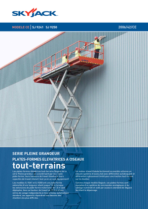 Kolové nůžkové plošiny Skyjack SJ 9250