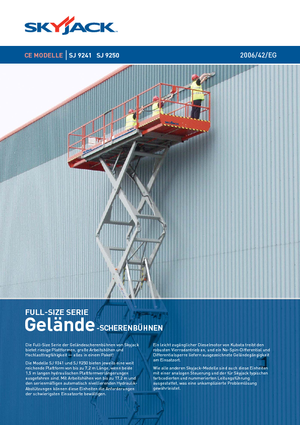 Kolové nůžkové plošiny Skyjack SJ 9250